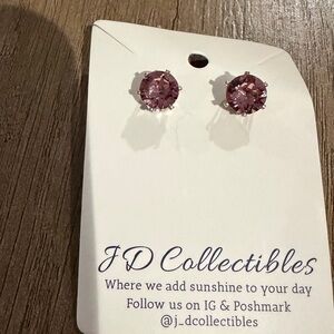 JH Collectibles Lavender Crystal Earrings